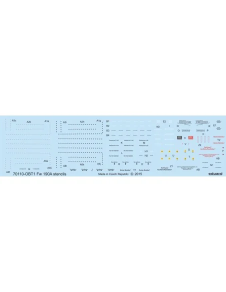 [NO_DESC] Fw 190A stencils for Eduard, 1/72 - Eduard Accessories D7...