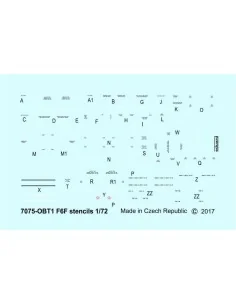 F6F stencils, 1/72 - Eduard Accessories D72014