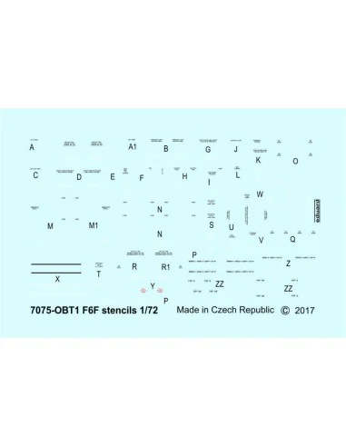 F6F stencils, 1/72 - Eduard Accessories D72014