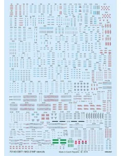 [NO_DESC] MiG-21MF stencils for Eduard, 1/72 - Eduard Accessories D...