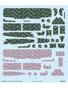Fokker D.VII 4color lozenge for Eduard, 1/72 - Eduard Accessories D...