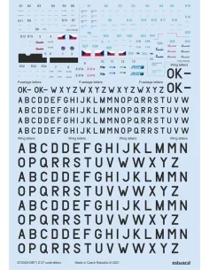 [NO_DESC] Z-37 stencils, code letters & labels for Eduard, 1/72 - E...