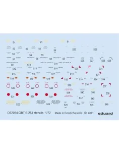 B-25J stencils 1/72 for HASEGAWA/REVELL, 1/72 - Eduard Accessories ...