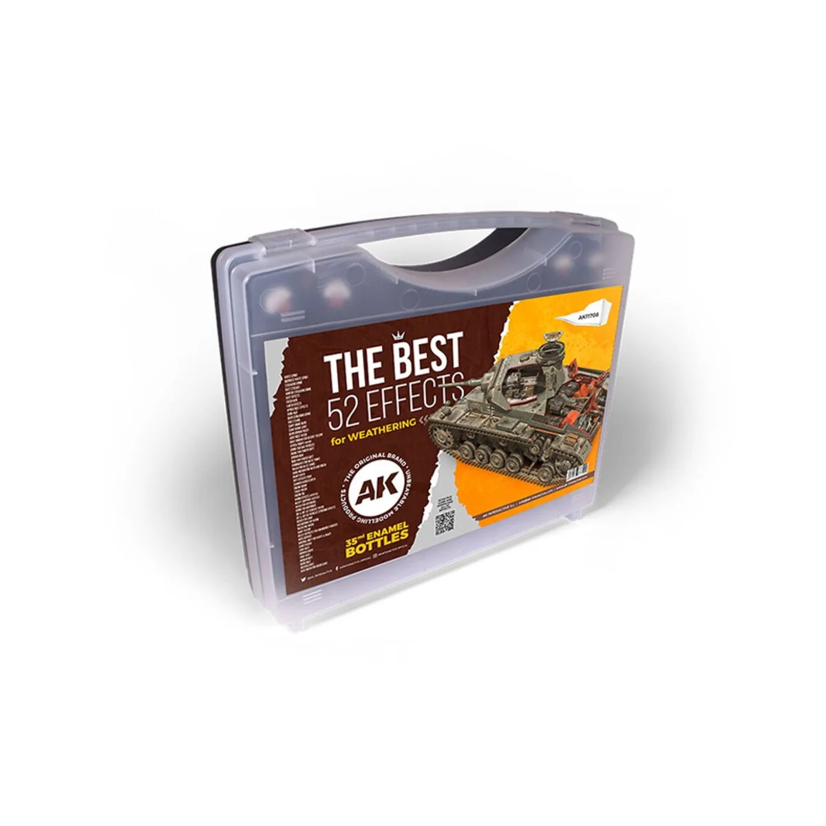 3G PLASTIC BRIEFCASE 52 ENAMELS COLORS - AK Interactive AK11708