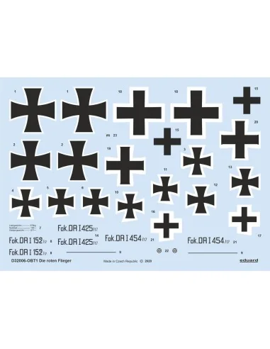 [NO_DESC] Die roten Flieger for Meng, 1/32 - Eduard Accessories D32006
