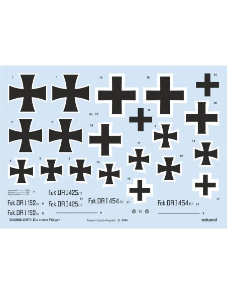 Die roten Flieger for Meng, 1/32 - Eduard Accessories D32006