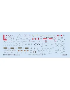 P-51D stencils for REVELL/TAMIYA, 1/32 - Eduard Accessories D32015