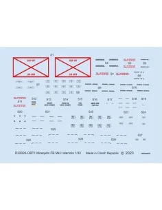 Mosquito FB Mk.II stencils 1/32 for TAMIYA, 1/32 - Eduard Accessori...