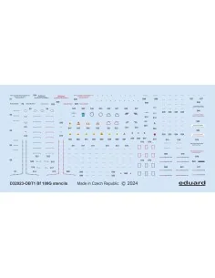 Bf 109G stencils REVELL/HASEGAWA, 1/32 - Eduard Accessories D32023