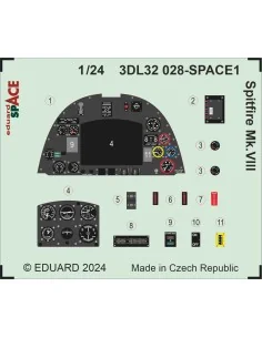 Spitfire Mk.VIII SPACE AIRFIX, 1/24 - Eduard Accessories 3DL32028 2
