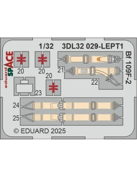 [NO_DESC] Bf 109F-2 SPACE HOBBY 2000 / HASEGAWA, 1/32 - Eduard Acce...