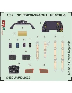 [NO_DESC] Bf 109K-4 SPACE 1/32 for Kotare, 1/32 - Eduard Accessorie...