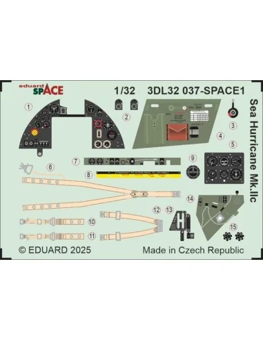Sea Hurricane Mk.IIc SPACE for Revell, 1/32 - Eduard Accessories 3D...