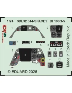 [NO_DESC] Bf 109G-5 SPACE for Airfix, 1/24 - Eduard Accessories 3DL...
