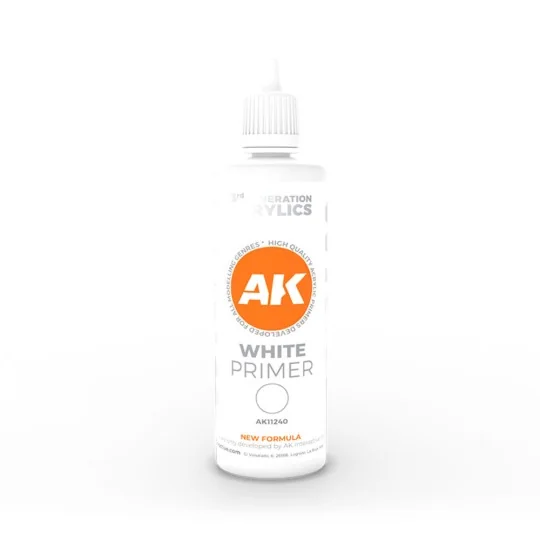 White Primer 100 ml 3GEN - AK Interactive AK11240