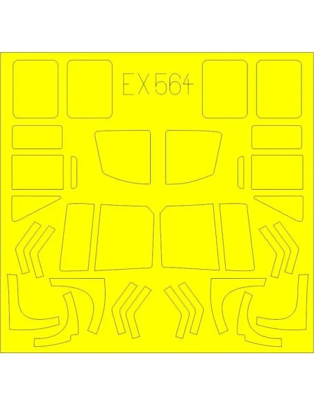 UH-1D for Kitty Hawk, 1/48 - Eduard Accessories EX564