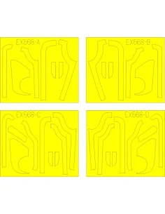 B-17G antiglare panels(BO & DL productio for Revell/Monogram, 1/48 ...