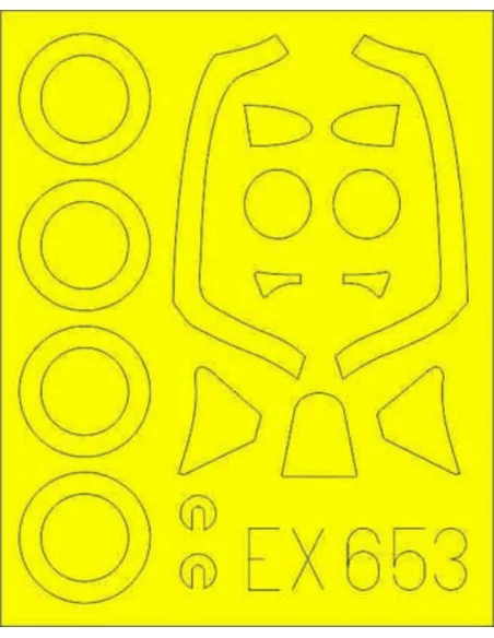 Spitfire FR Mk.XIV for Airfix, 1/48 - Eduard Accessories EX653