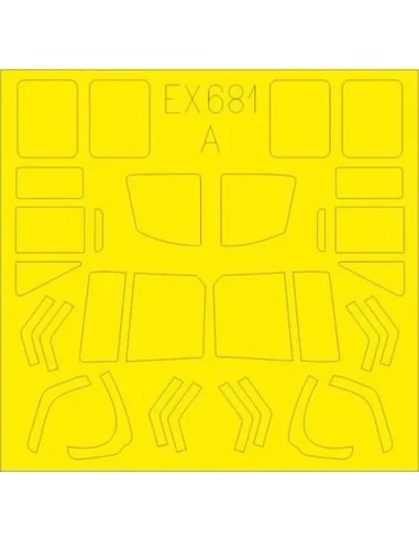 UH-1N Tface for Kitty Hawk, 1/48 - Eduard Accessories EX681