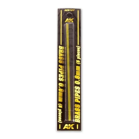BRASS PIPES 0, 8mm, 5 units - AK Interactive AK9107
