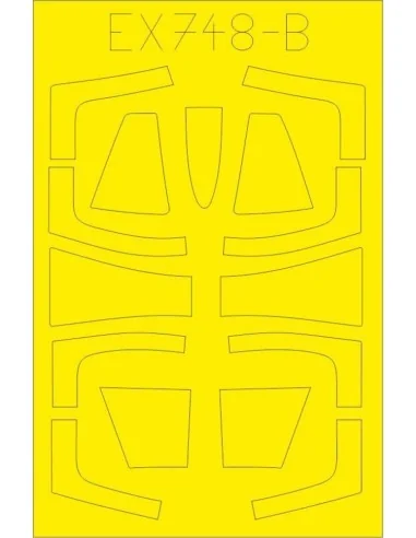 F-104DJ TFace 1/48 for KINETIC, 1/48 - Eduard Accessories EX748
