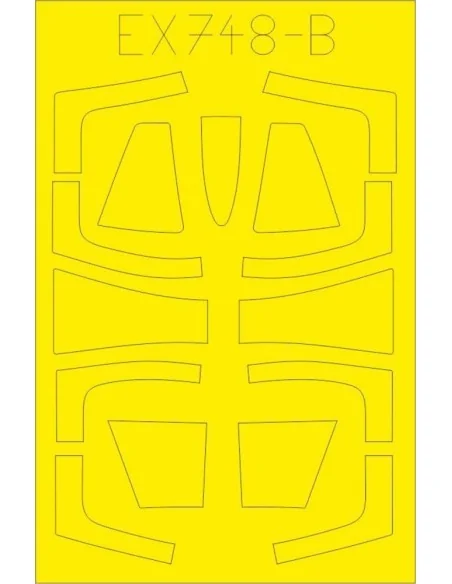 F-104DJ TFace 1/48 for KINETIC, 1/48 - Eduard Accessories EX748