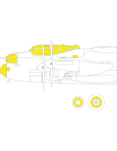 Lancaster B Mk.I TFace 1/48 for HKM, 1/48 - Eduard Accessories EX793