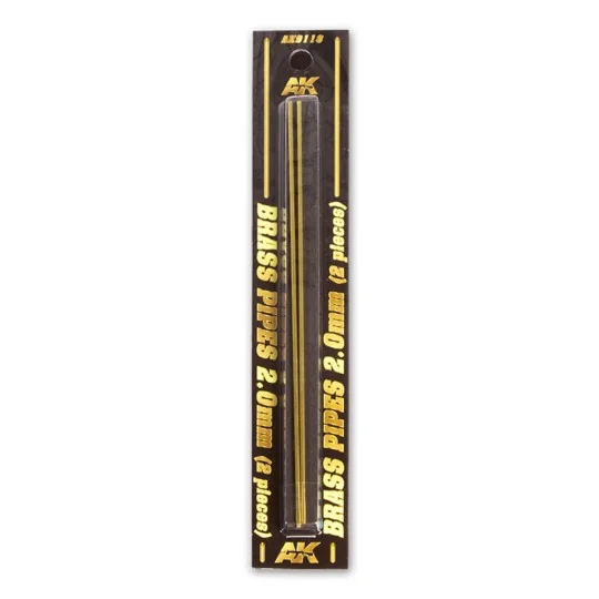 BRASS PIPES 2, 0mm, 2 units - AK Interactive AK9118