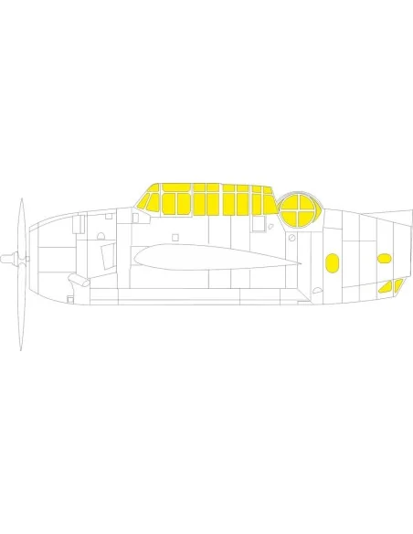 TBF-1C, for ACADEMY, 1/48 - Eduard Accessories EX819