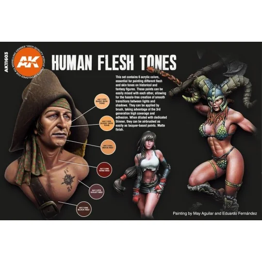 HUMAN FLESH TONES - AK Interactive AK11603