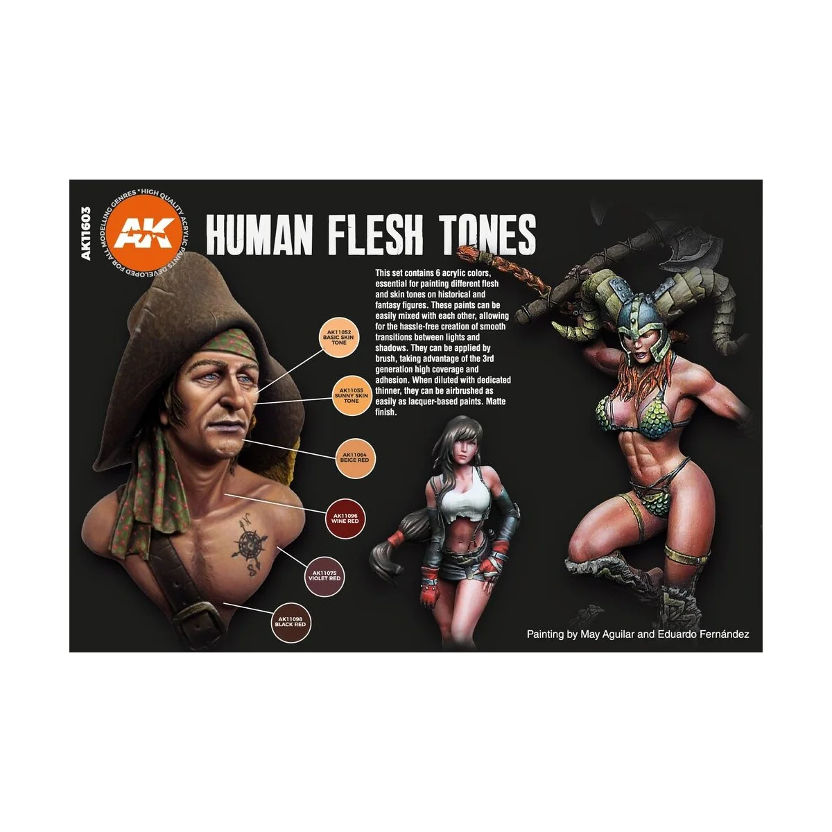 HUMAN FLESH TONES - AK Interactive AK11603 HUMAN FLESH TONES - AK Interactive AK11603