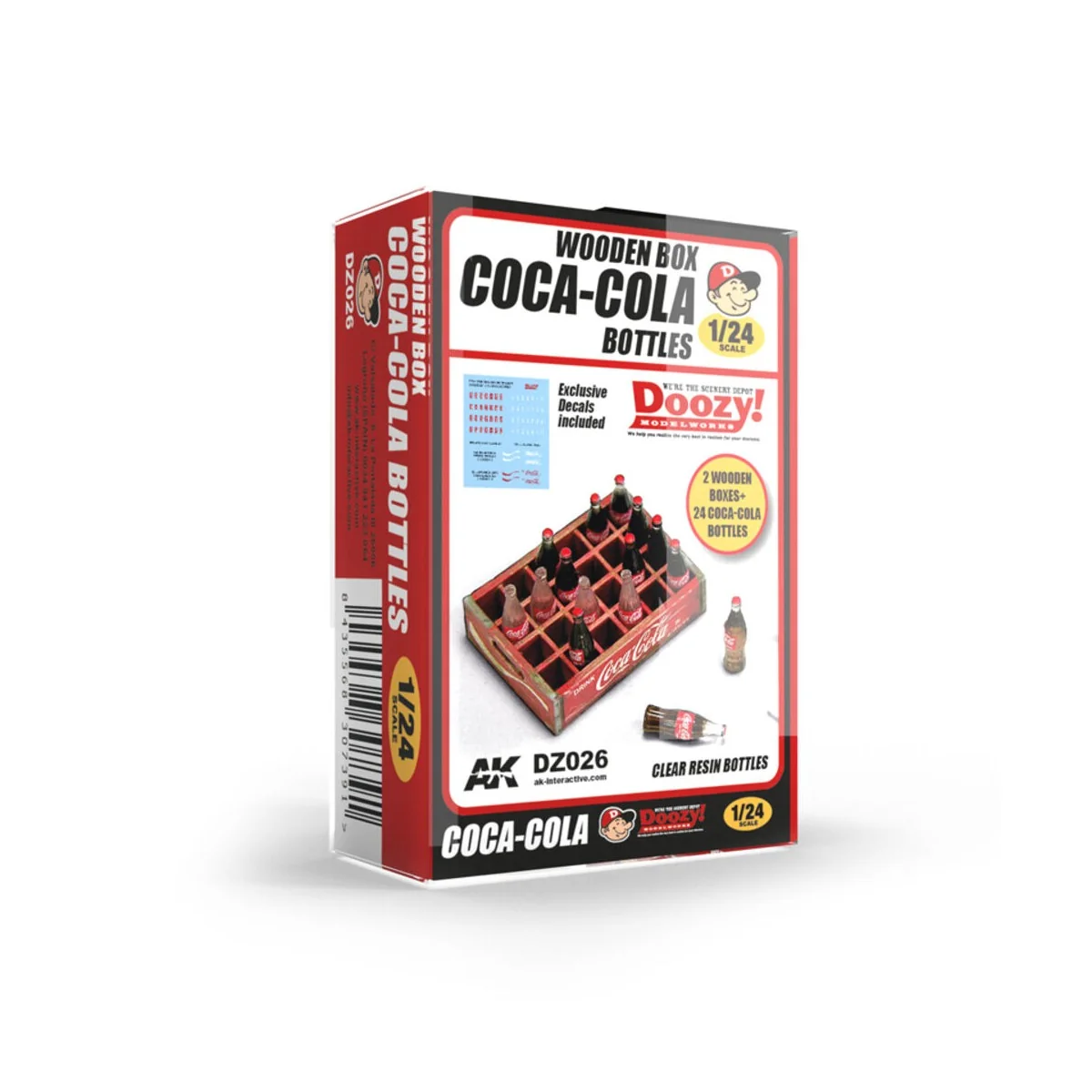 1940-1980's WOODEN BOX COCA-COLA BOTTLES - AK Interactive DZ026