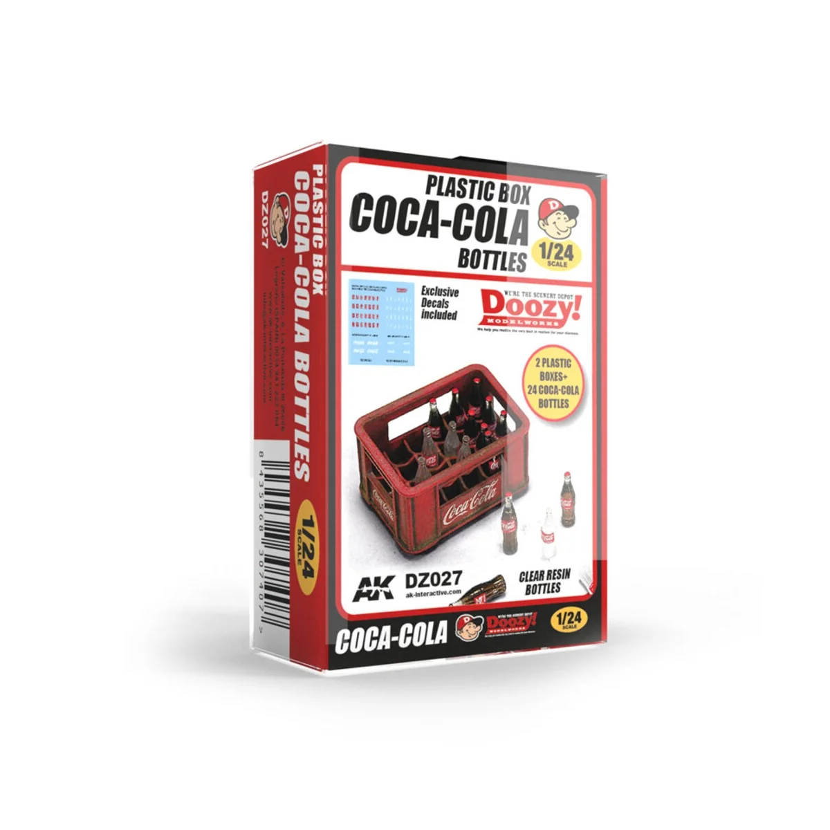 1940-1980's PLASTIC BOX COCA-COLA BOTTLES - AK Interactive DZ027