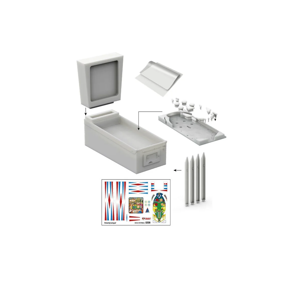 USA 1940-1950's PINBALL MACHINE - AK Interactive DZ028