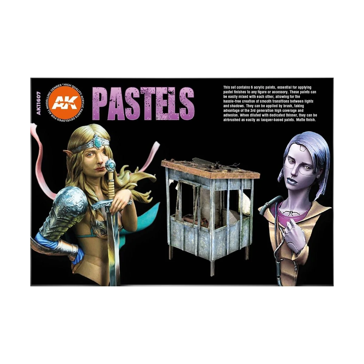 PASTELS COLORS SET - AK Interactive AK11607 PASTELS COLORS SET - AK Interactive AK11607