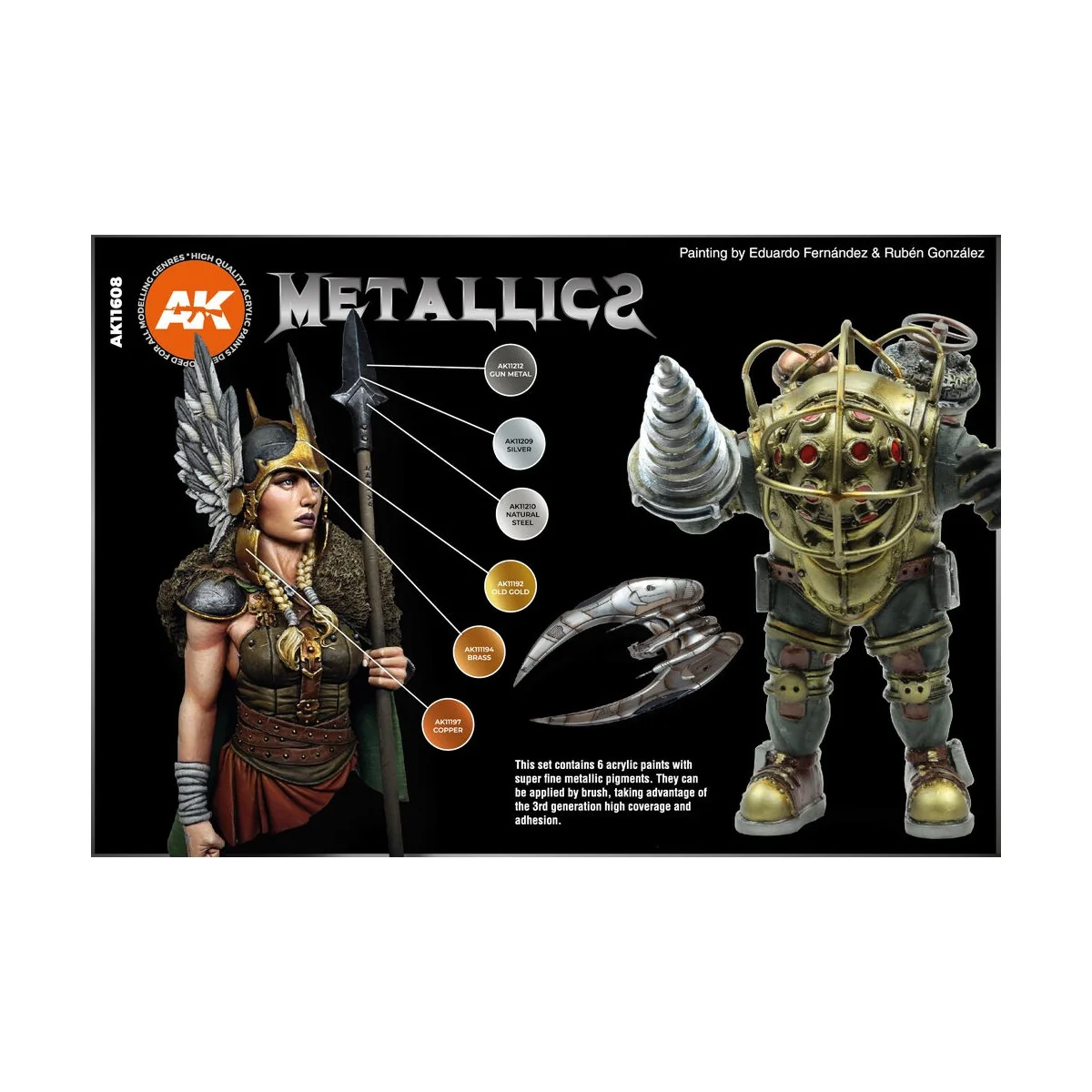 METALLICS SET - AK Interactive AK11608