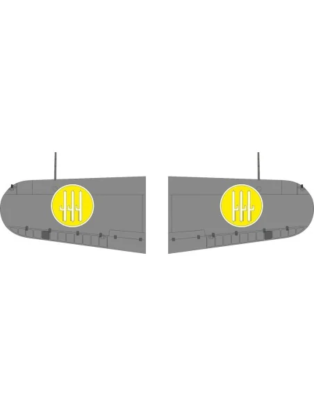 MC.200 Saetta wings national insignia for Italeri, 1/32 - Eduard Ac...