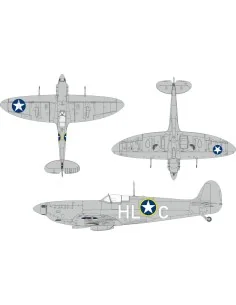 [NO_DESC] Spitfire Mk.Vb early US national insignia for Kotare, 1/3...