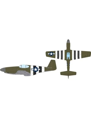[NO_DESC] P-51B US national insignia & D-Day stripes for Eduard, 1/...