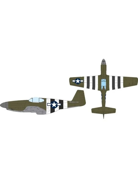 P-51B US national insignia & D-Day stripes for Eduard, 1/32 - Eduar...