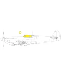 Spitfire Mk.VIII TFace AIRFIX, 1/24 - Eduard Accessories LX010