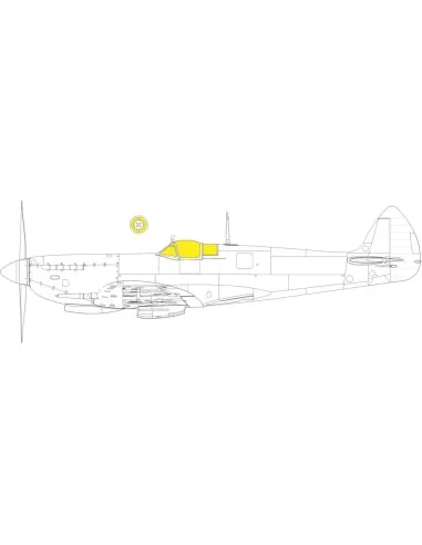 Spitfire Mk.VIII TFace AIRFIX, 1/24 - Eduard Accessories LX010