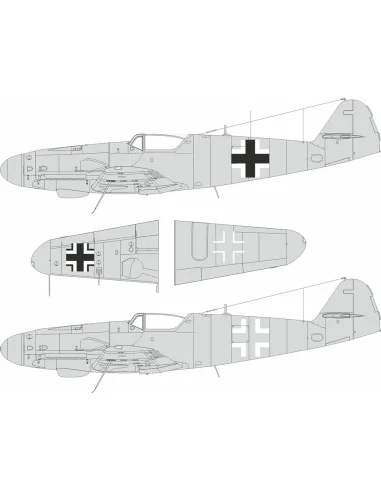 Bf 109G-5/6 national insignia for Airfix, 1/24 - Eduard Accessories...