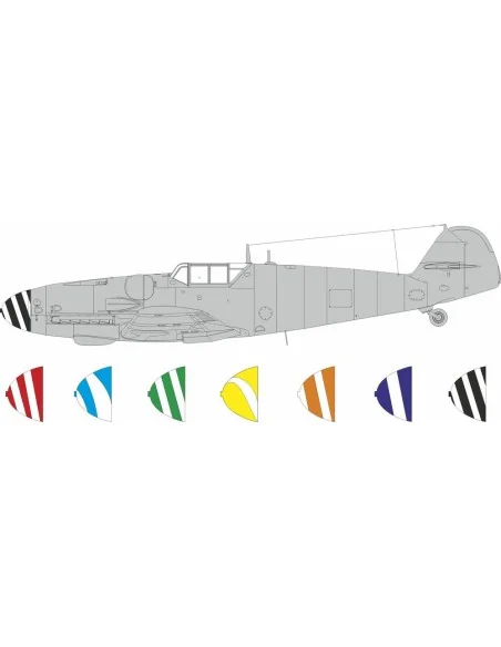 Bf 109G-5/6 spinner spirals for Airfix, 1/24 - Eduard Accessories L...