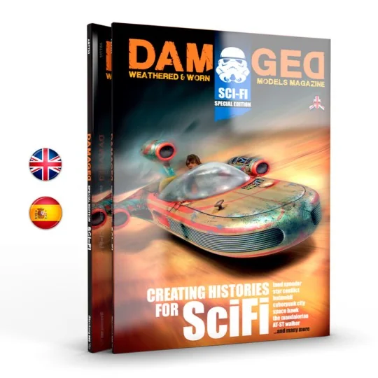 SPECIAL SCIFI. DAMAGED Book (Spanish) - AK Interactive ABT733