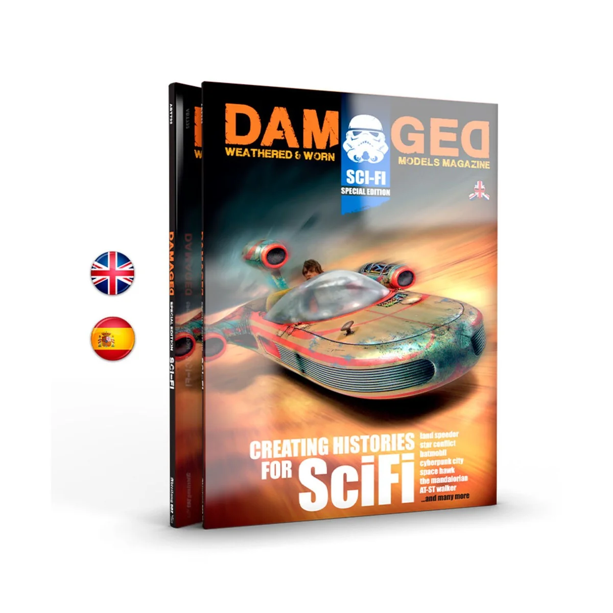 SPECIAL SCIFI. DAMAGED Book (Spanish) - AK Interactive ABT733