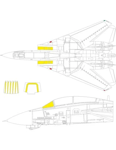 F-14D GREAT WALL HOBBY, 1/48 - Eduard Accessories EX1103