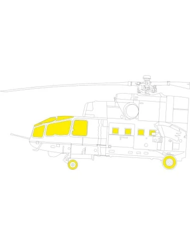 Mi-24A TFace TRUMPETER, 1/48 - Eduard Accessories EX1115