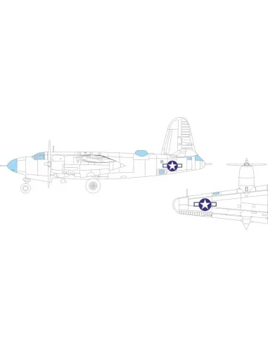 B-26G Marauder US national insignia ICM, 1/48 - Eduard Accessories ...