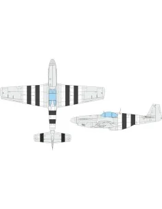 P-51B/C D-day stripes EDUARD, 1/48 - Eduard Accessories EX1119
